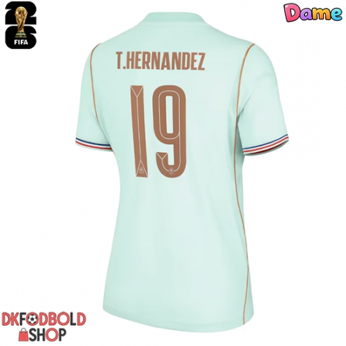 Frankrig Theo Hernandez #19 Udebanetrøje Dame VM 2026 Kort ærmer